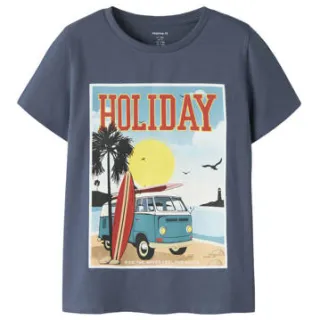 NAME IT KIDS T-shirt indigo blauw
