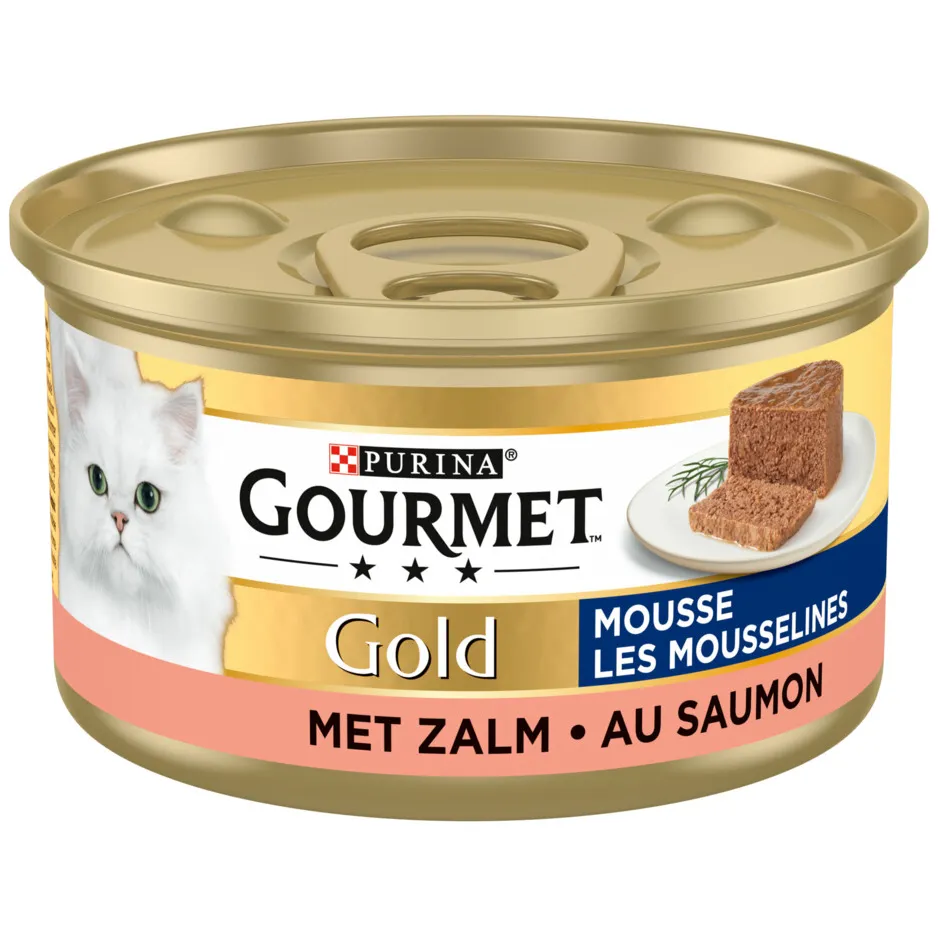 Gourmet Gold Mousse kattenvoer met zalm, foto 4