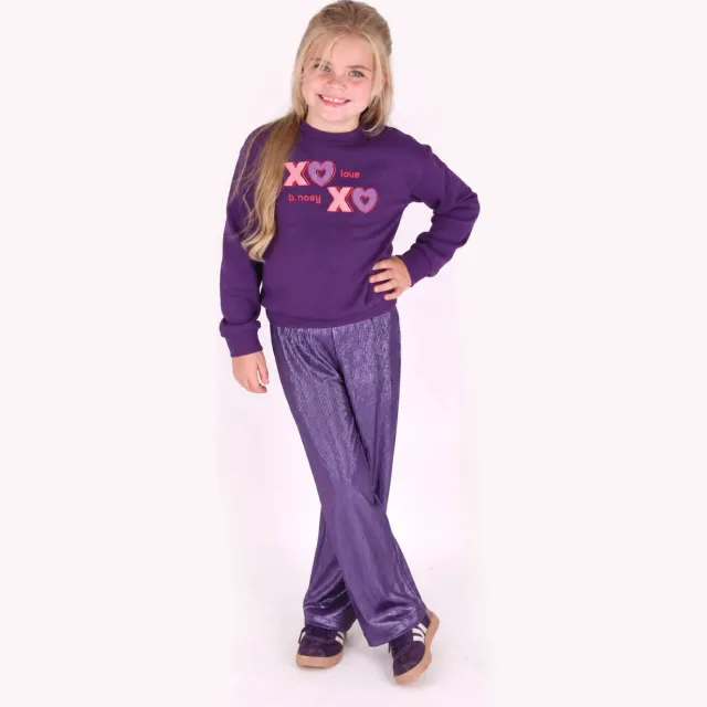 B.Nosy wide leg casual broek paars