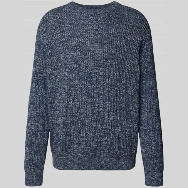 Selected katoenen regular fit gebreide trui - donkerblauw, foto 2