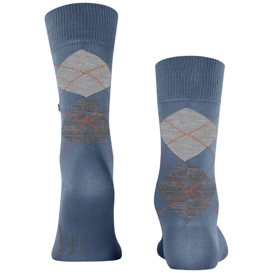 Burlington Manchester sokken blauw, foto 2