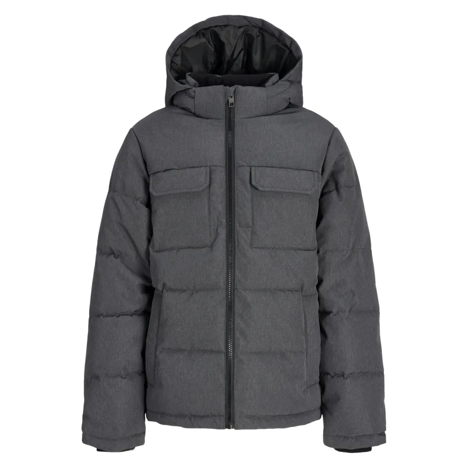 Jack & Jones Junior gewatteerde winterjas antraciet, foto 2