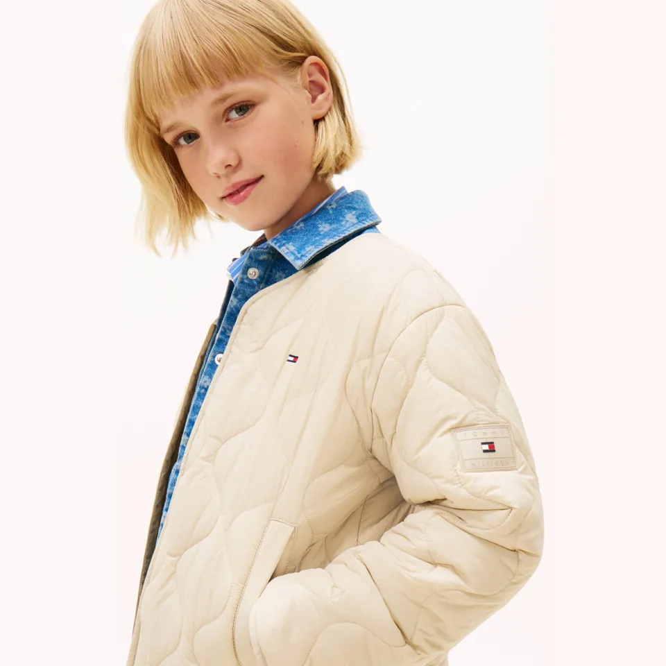 Tommy Hilfiger quilted lightweight jack beige, foto 5