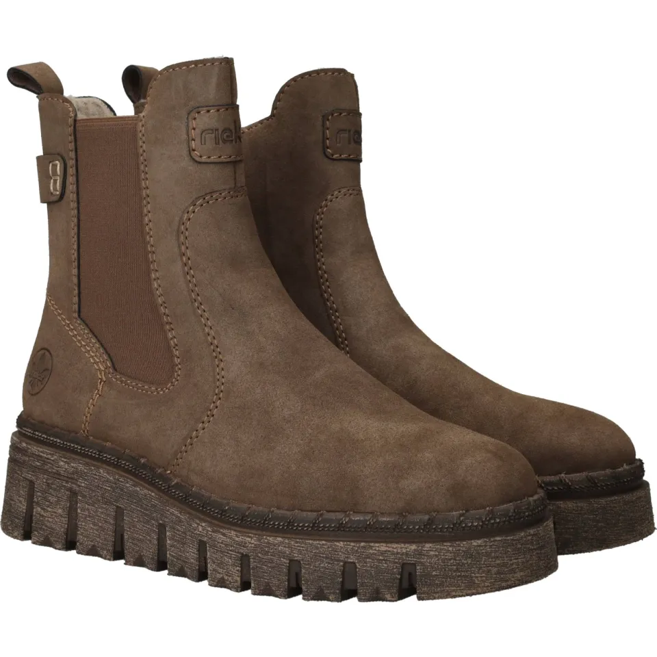 Rieker Z896025BNZ chelseaboot bruin, foto 3