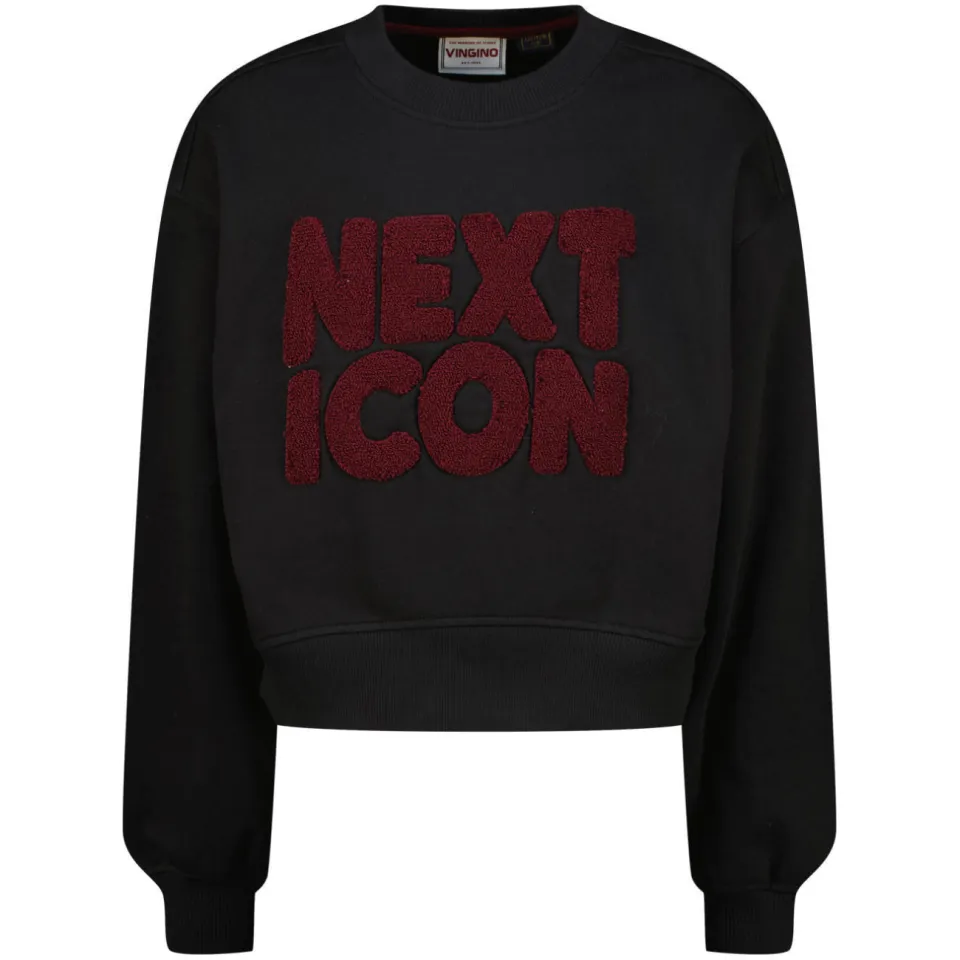 Vingino sweater met tekst - zwart, foto 2
