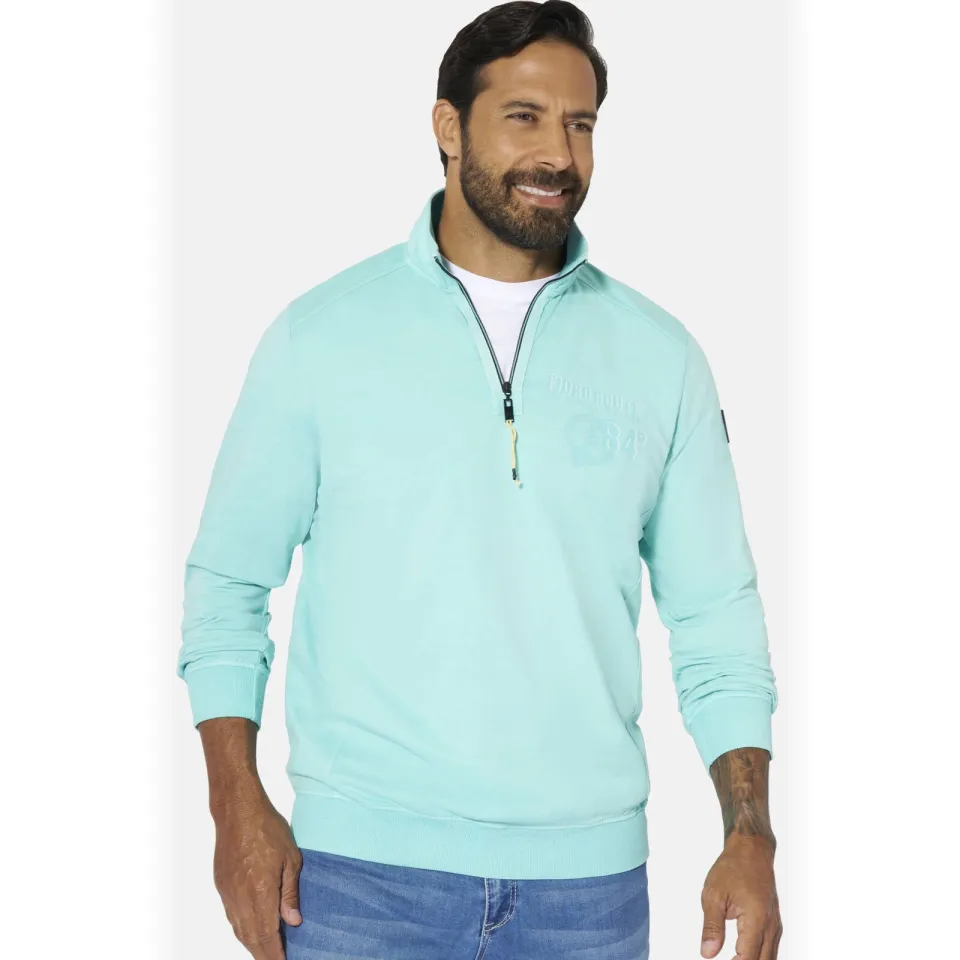 Jan Vanderstorm +FIT Collectie sweater Plus Size ANSBERT turquoise, foto 3