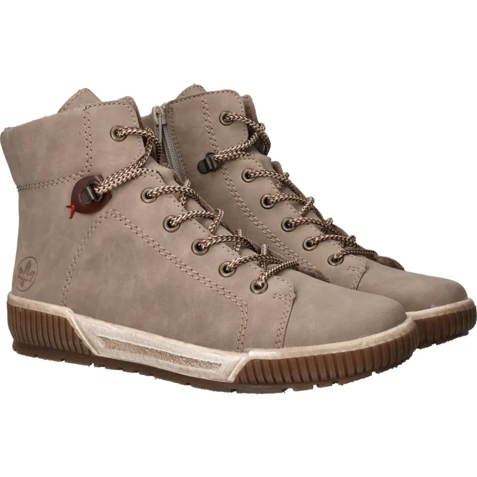 Rieker hoge veterboots beige, foto 3