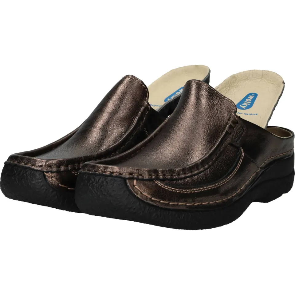 Wolky Roll Slide muiltje brons, foto 6