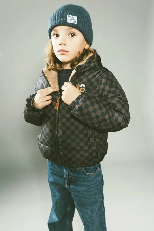 Moodstreet Jackie omkeerbare winterjas bruin