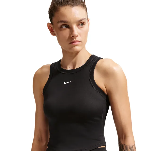 Nike One T-shirts Dames - Zwart - Katoen Jersey Black