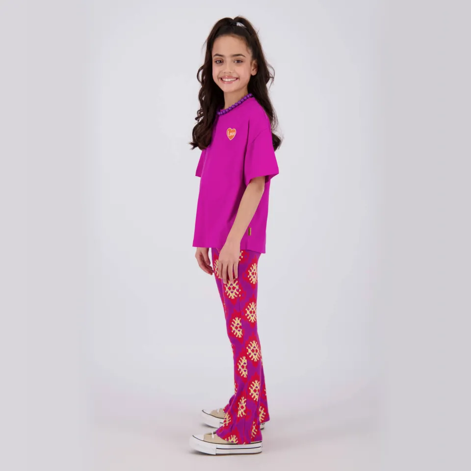 Vingino t-shirt met backprint fuchsia, foto 5