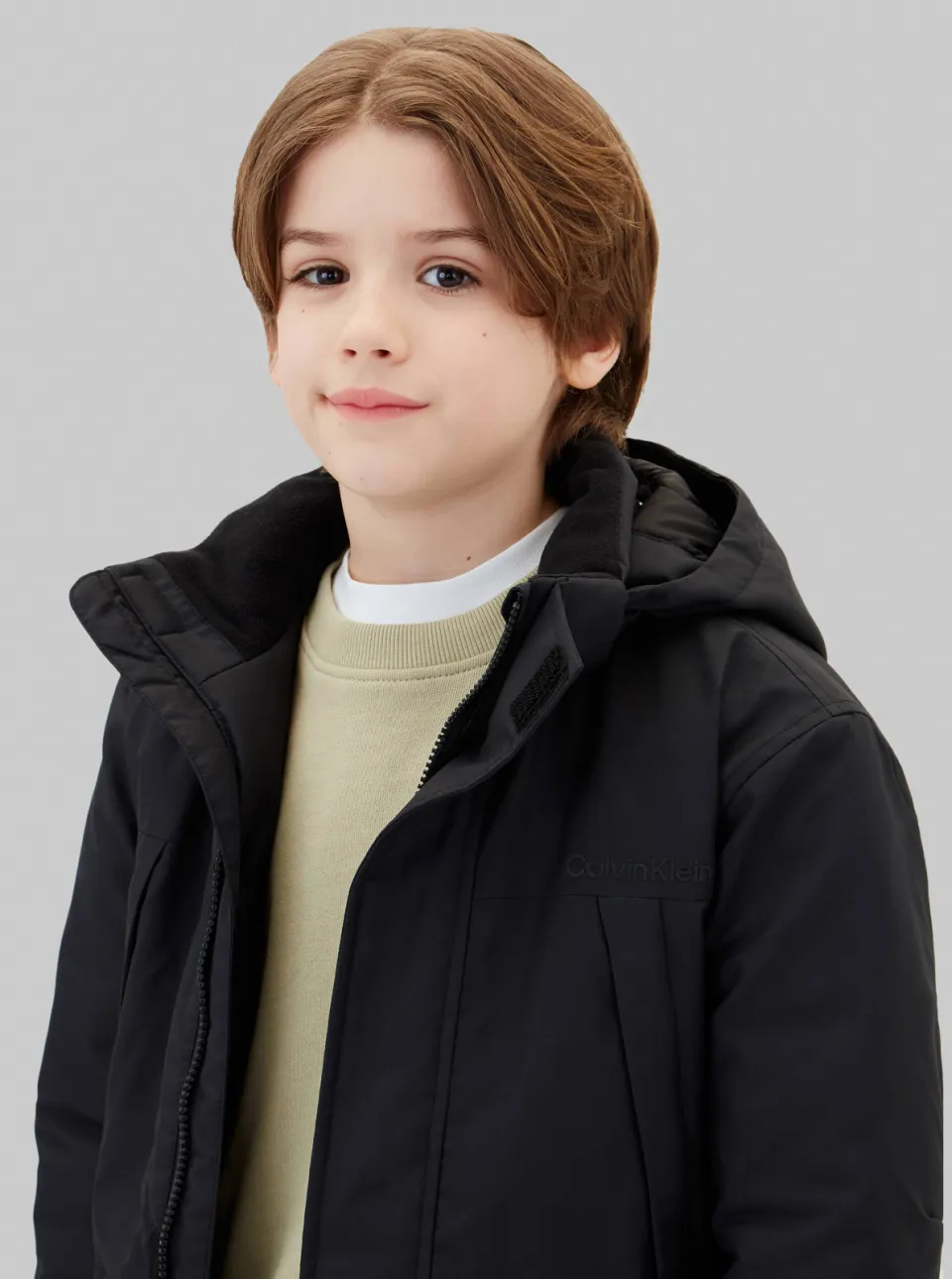 Calvin Klein gewatteerde winterparka zwart, foto 4