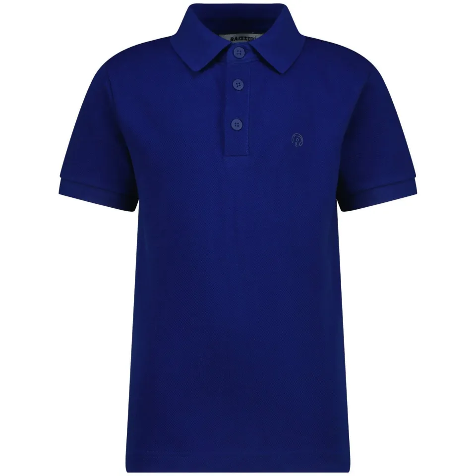 Raizzed pique polo donkerblauw, foto 3