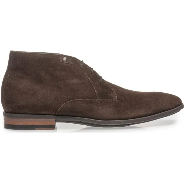 Floris Van Bommel Sella 03.01 suède enkelboots donkerbruin