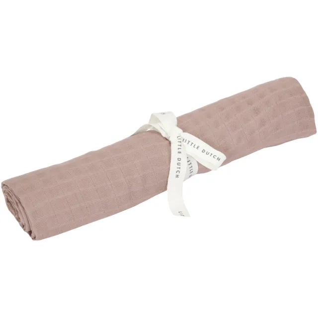 Little Dutch hydrofiele swaddle Pure Pink Blush roze