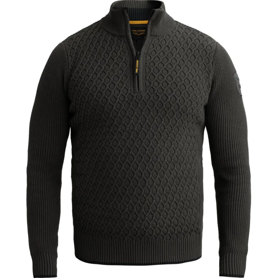 PME Legend katoenen regular fit gebreide trui - donkergroen, foto 3