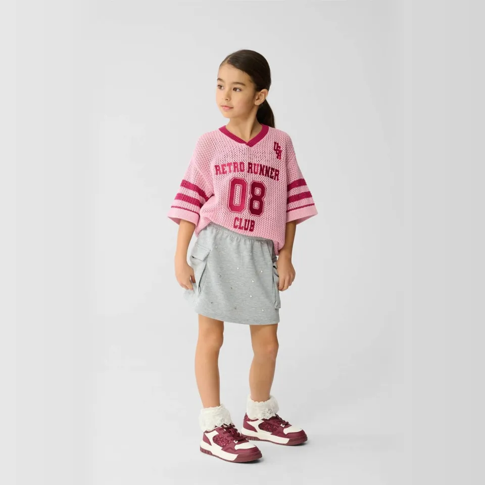 Shoeby korte cargo rok lichtgrijs, foto 4