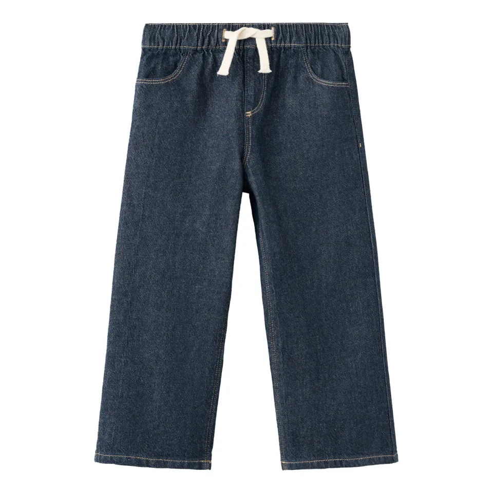 Mango Kids straight leg jeans - donkerblauw, foto 2