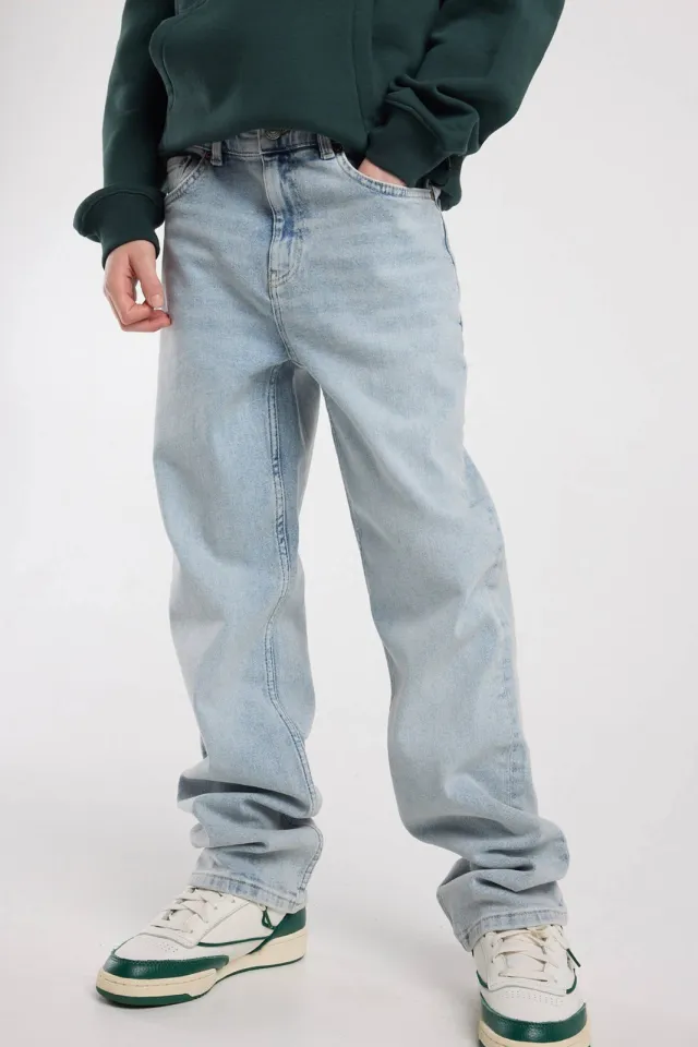 America Today straight leg jeans light blue denim