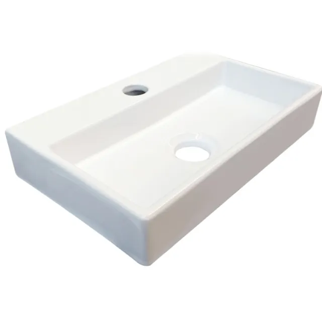 Best Design Fontein Best Design Skyline 38x24x7 cm Keramiek Hoogglans Wit (1 kraangat)