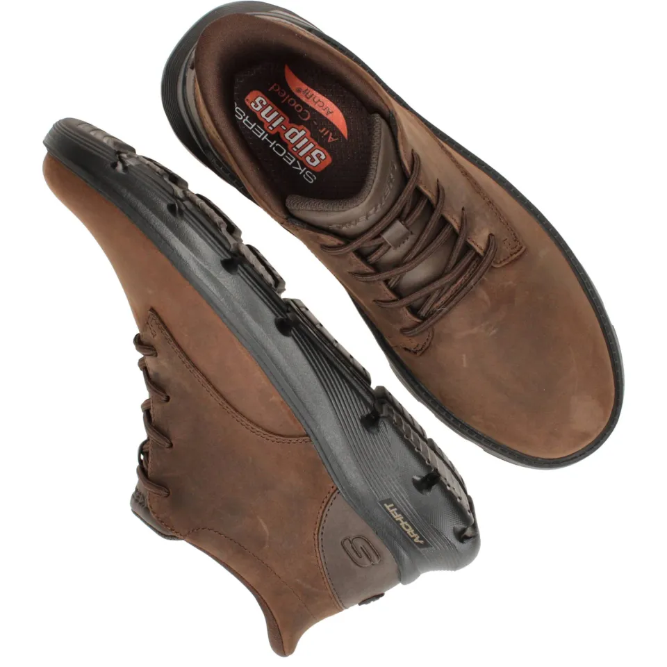 Skechers Arch Fit Garza veterschoenen donkerbruin, foto 7