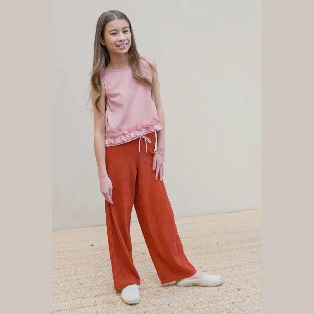Like Flo broek roodbruin
