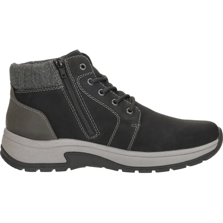 Rieker hoge veterschoenen zwart