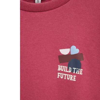 WE Fashion sweater met backprint - roze, foto 6