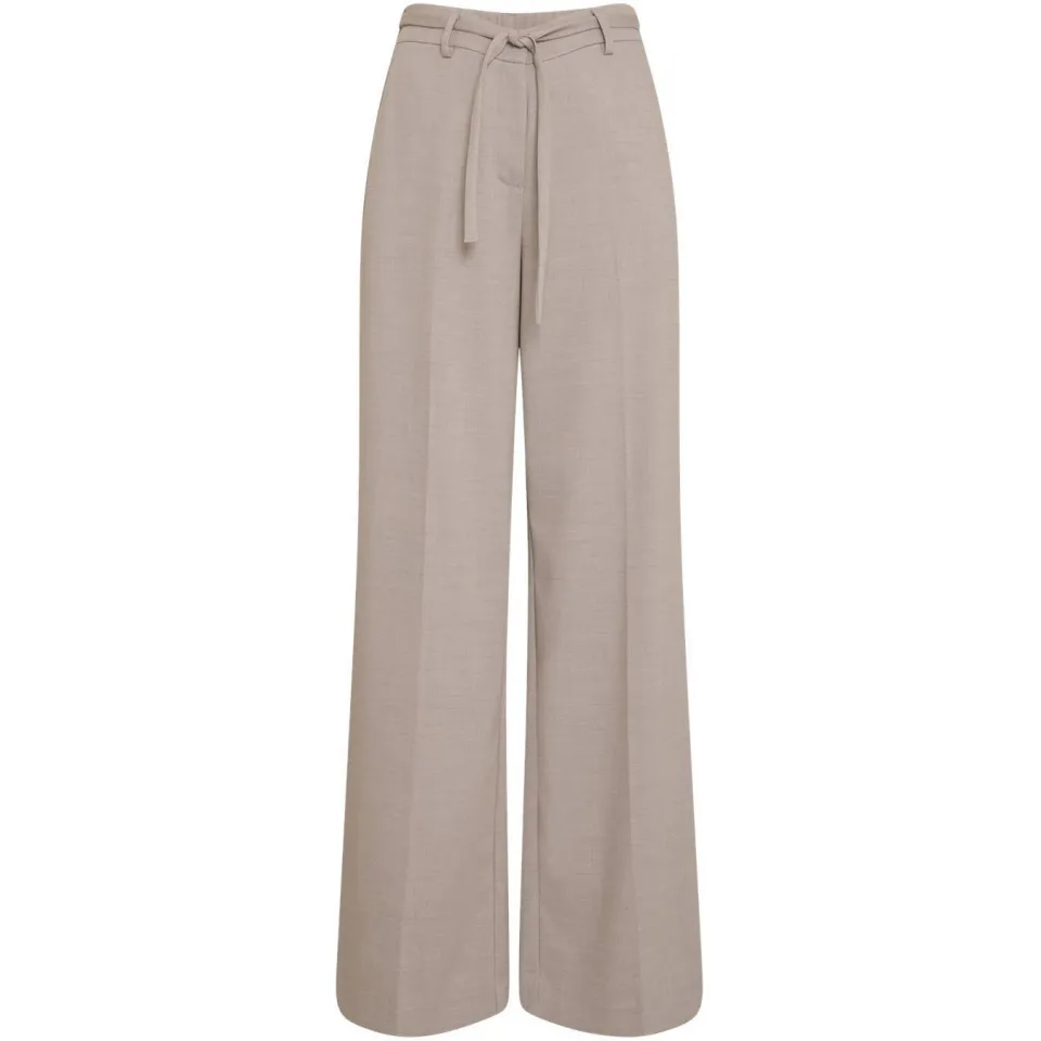 MSCH Copenhagen wide leg broek met wol - beige, foto 2