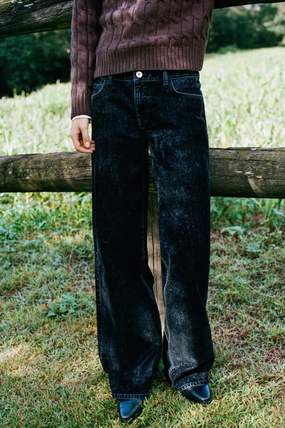 Mango TEEN wide leg jeans - marineblauw, foto 7