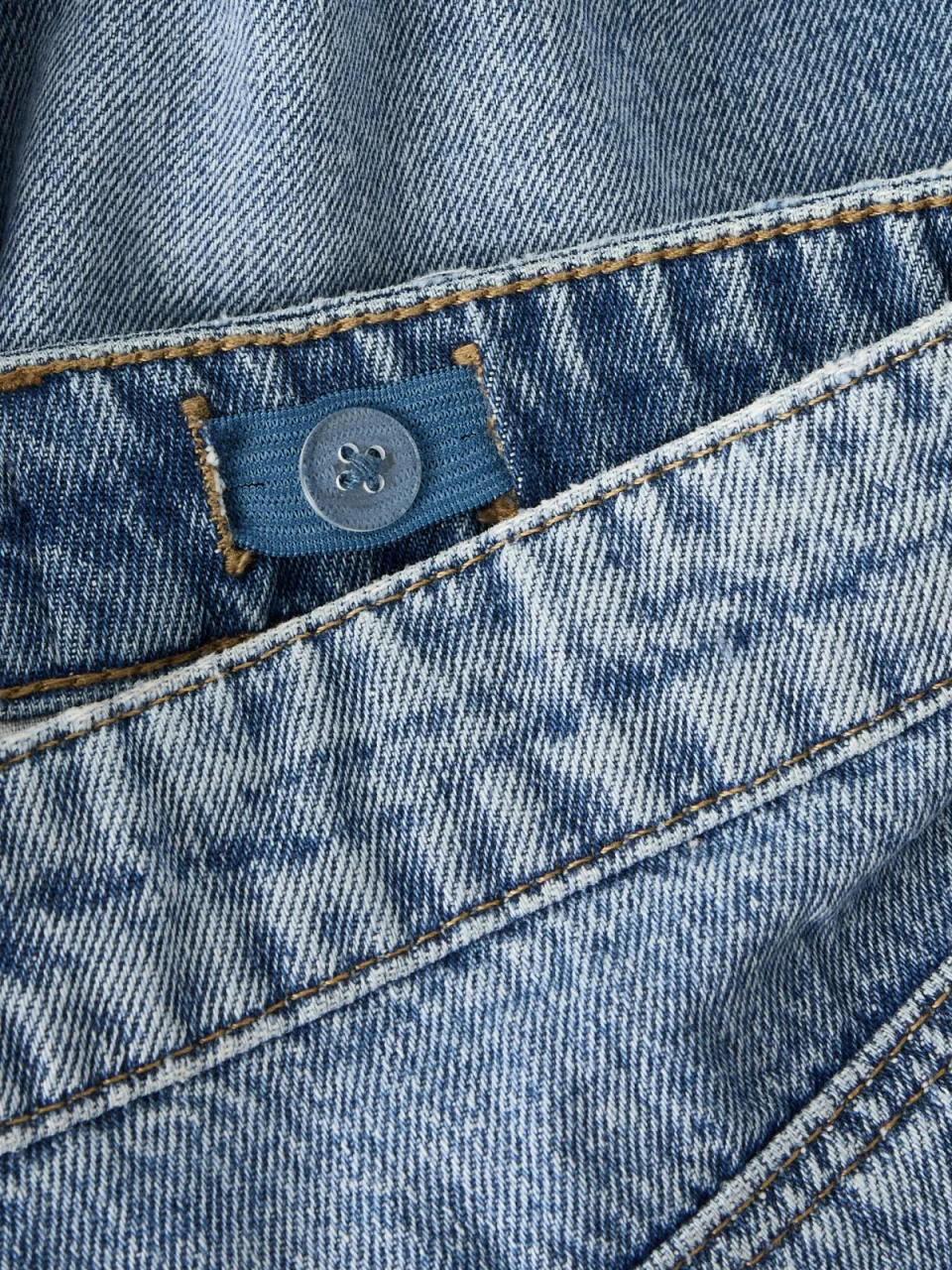 LMTD mom jeansshort lichtblauw light blue denim, foto 6