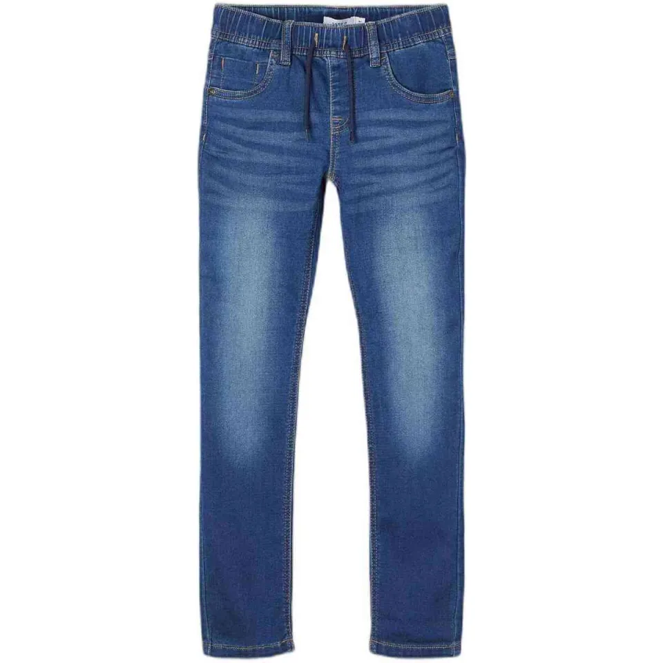 NAME IT KIDS slim fit jeans NKMRYAN JOGGER dark blue denim, foto 2