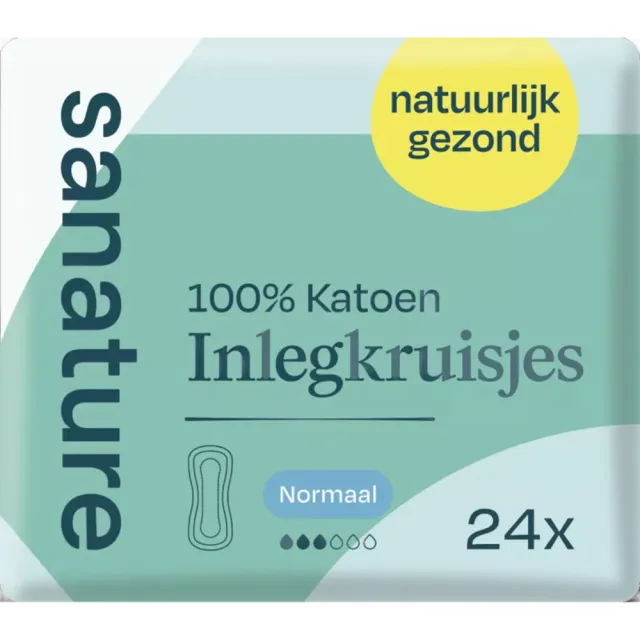 Sanature 100% katoen inlegkruisjes normaal