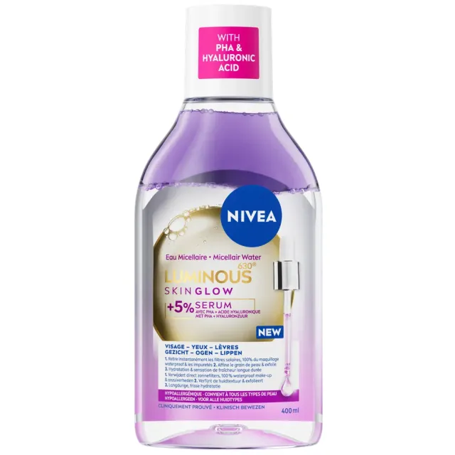 Nivea Luminous630 Skin Glow micellair water