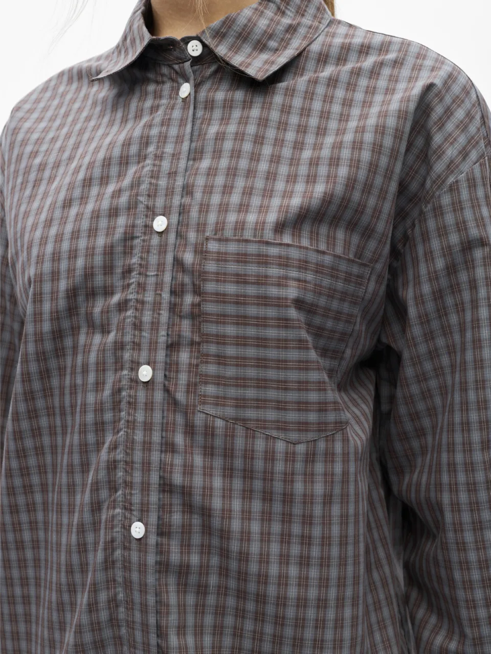 Object Objzila blouse bruin, foto 5