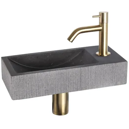 Differnz Fonteinset Mix&match Set Ribble Gebogen Mat Goud