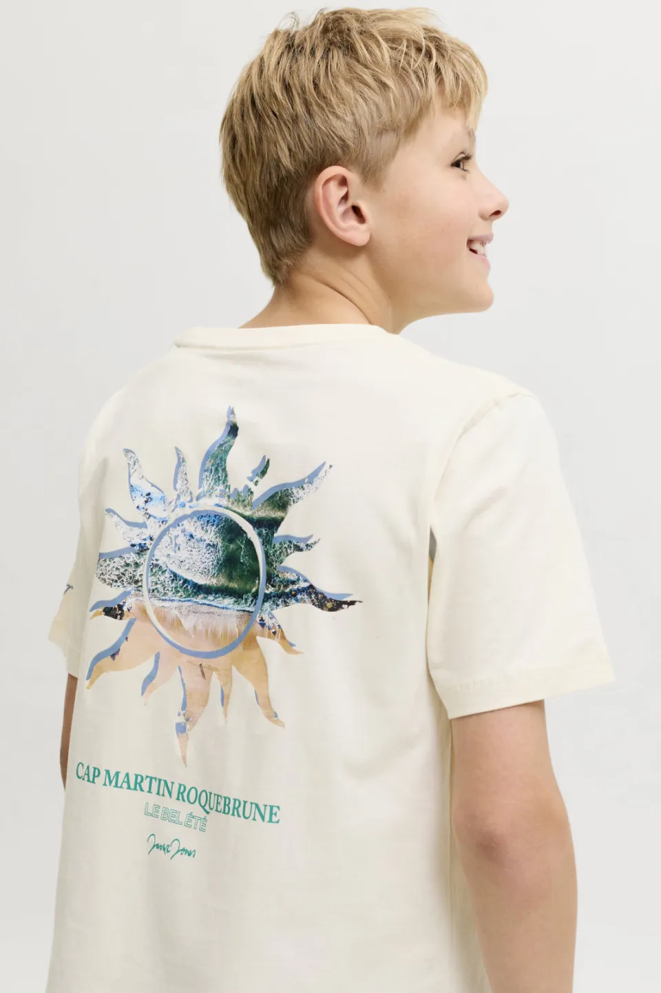 Jack & Jones T-shirt met backprint ecru, foto 5