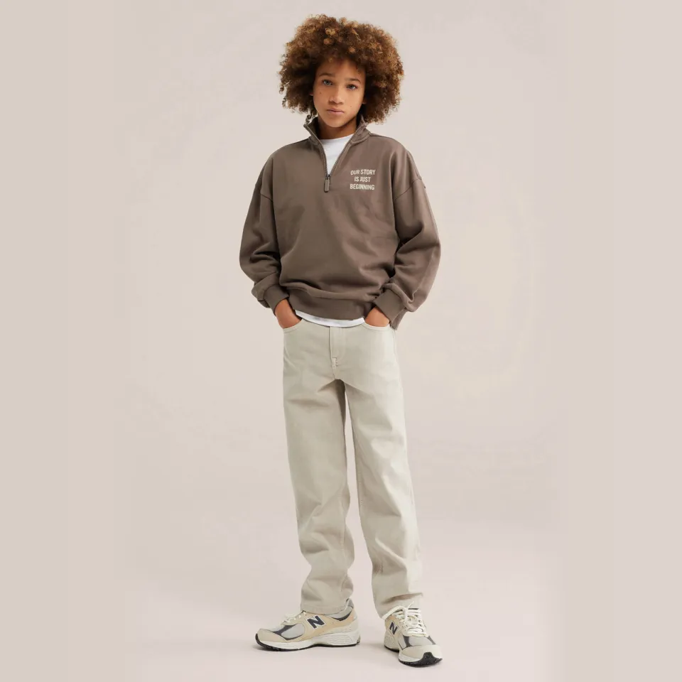 WE Fashion sweater - bruin, foto 3
