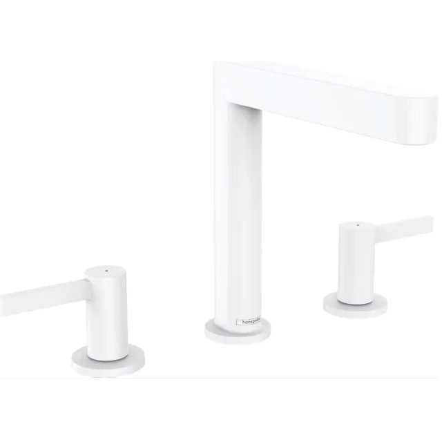 Hansgrohe Finoris 3-gats 160 wastafelmengkraan mat wit