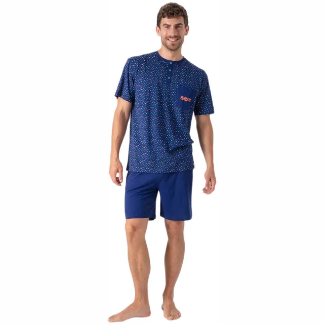 Munich MU9 pyjamaset blauw