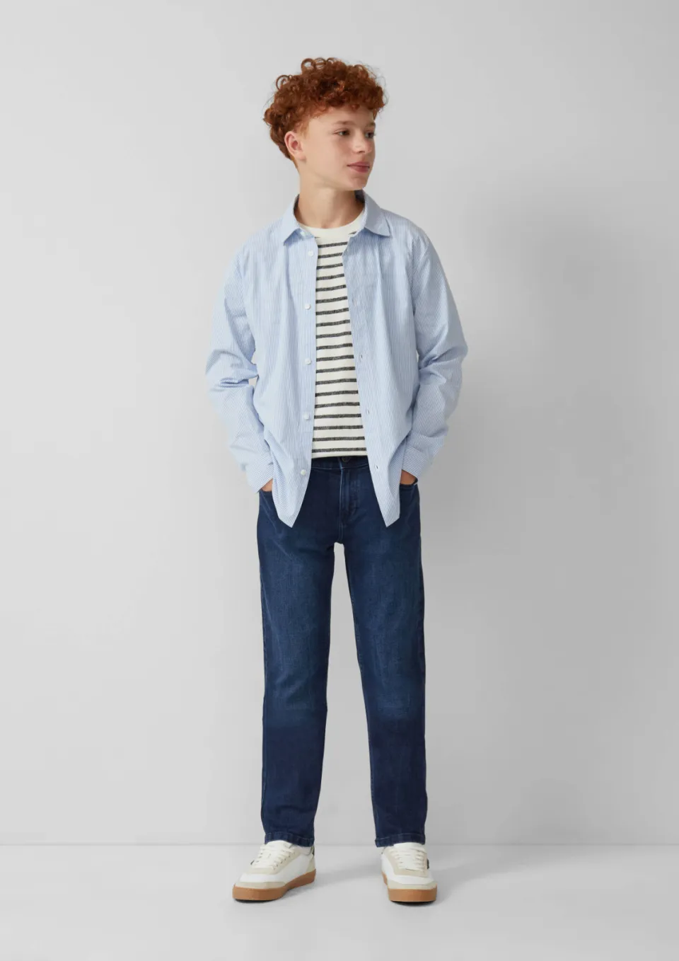 s.Oliver slim fit slim fit jeans dark blue denim, foto 3