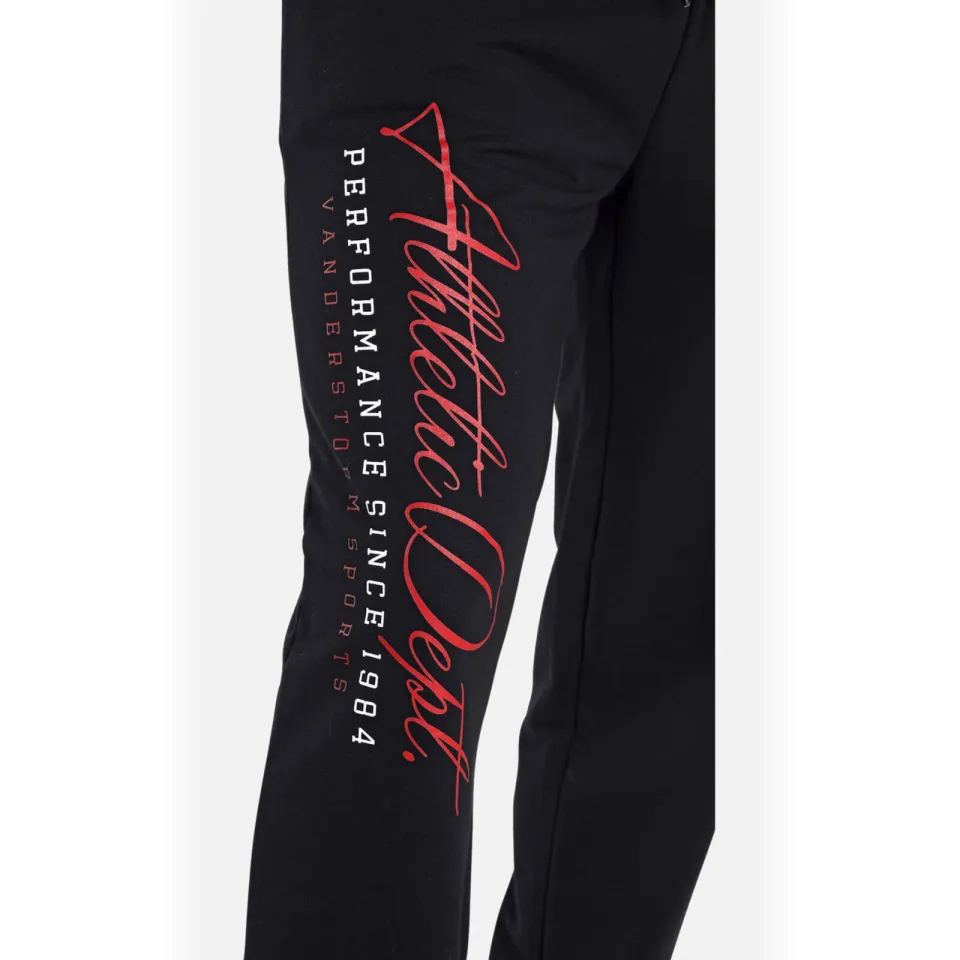Jan Vanderstorm loose fit joggingbroek BJAN Plus Size met printopdruk zwart, foto 5