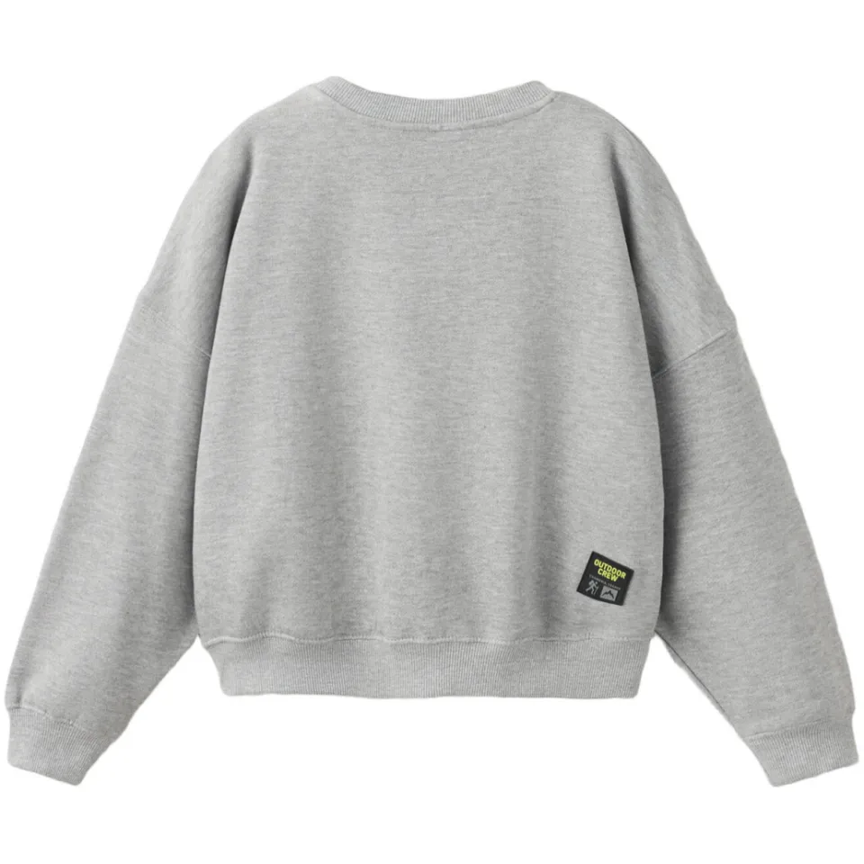 Mango Kids boxy sweater met tekst - grijs, foto 2