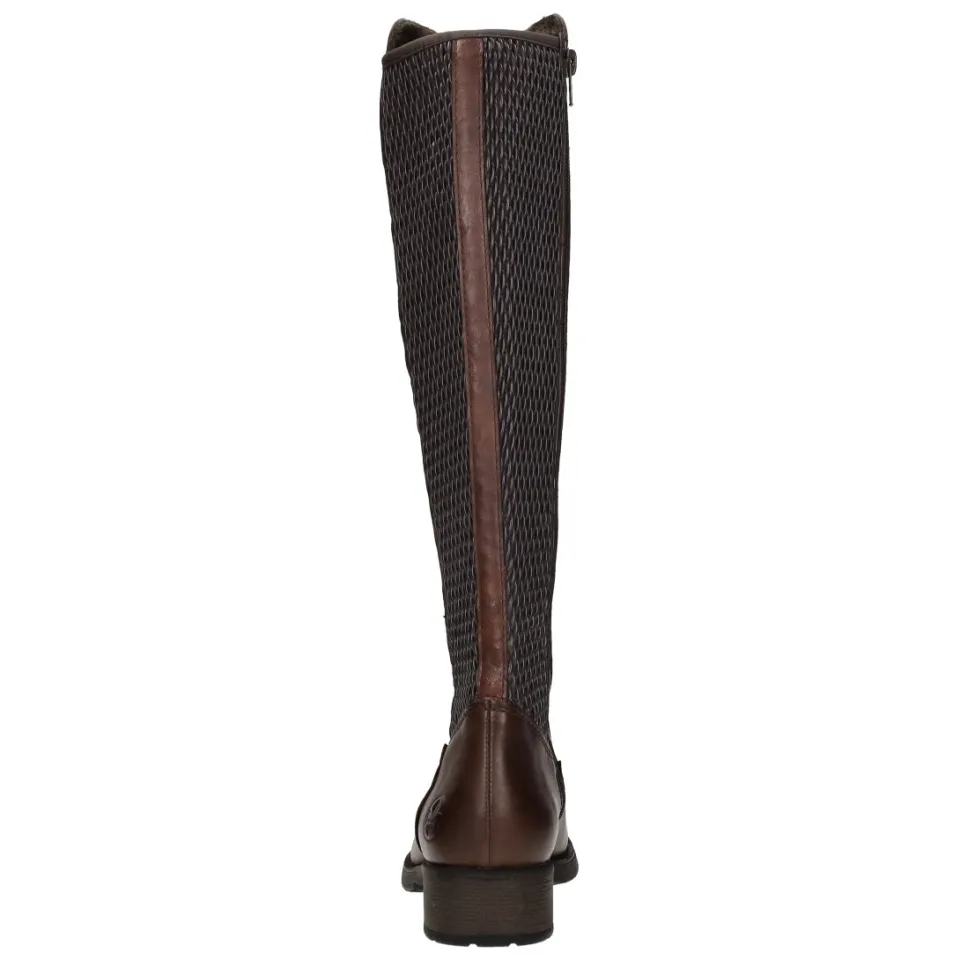 Rieker Z9591 hoge laars bruin, foto 4