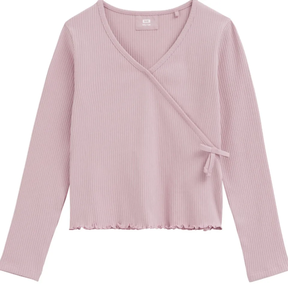 WE Fashion longsleeve lichtroze, foto 2