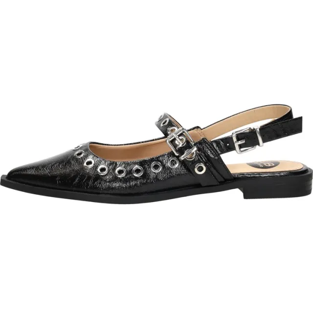 Sub55 slingback ballerina's zwart