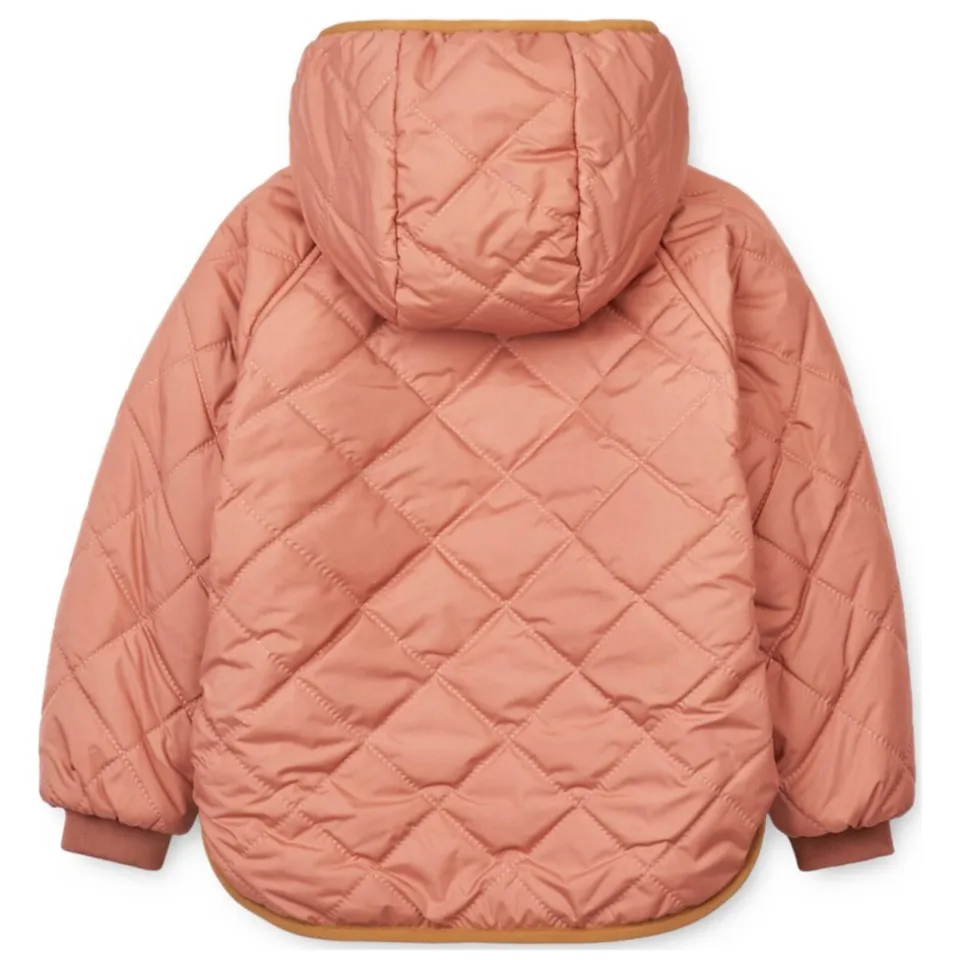 Liewood Jackson reversible gewatteerde winterjas roze/bruin/wit, foto 6