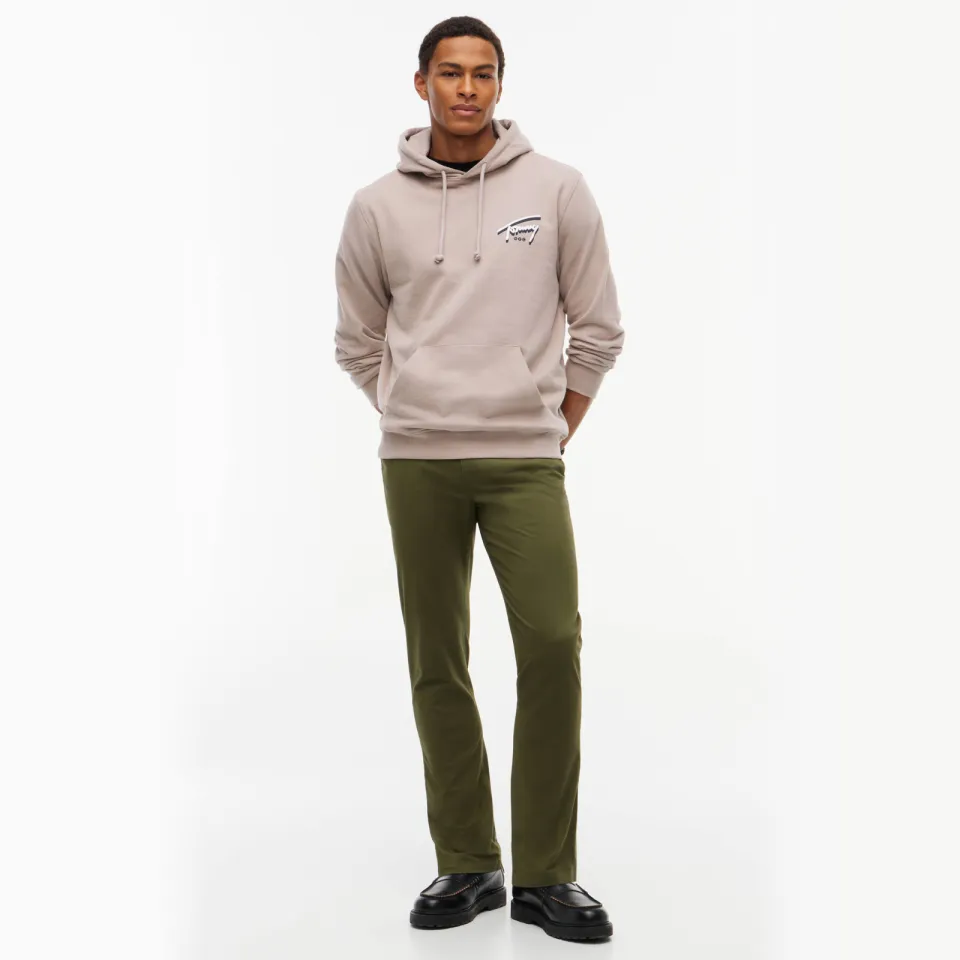 Tommy Jeans regular fit hoodie met logo - limestone dust, foto 3