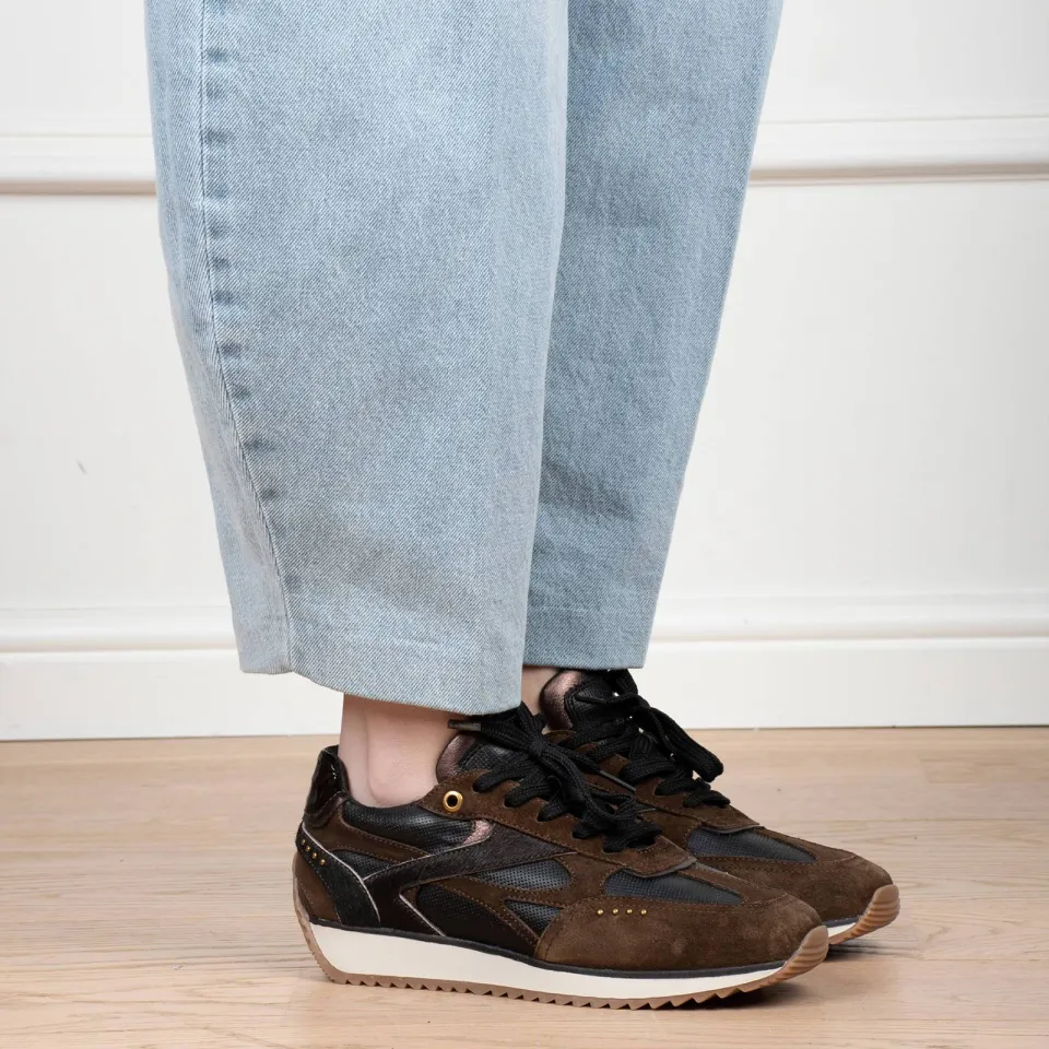 Poelman Valeria suède sneakers - bruin, foto 7