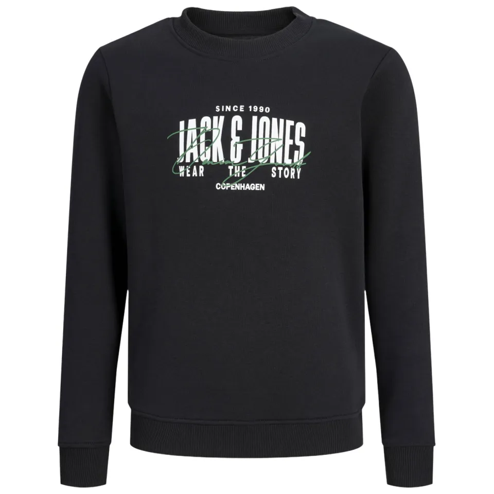 Jack & Jones JUNIOR sweater met logo - zwart, foto 2